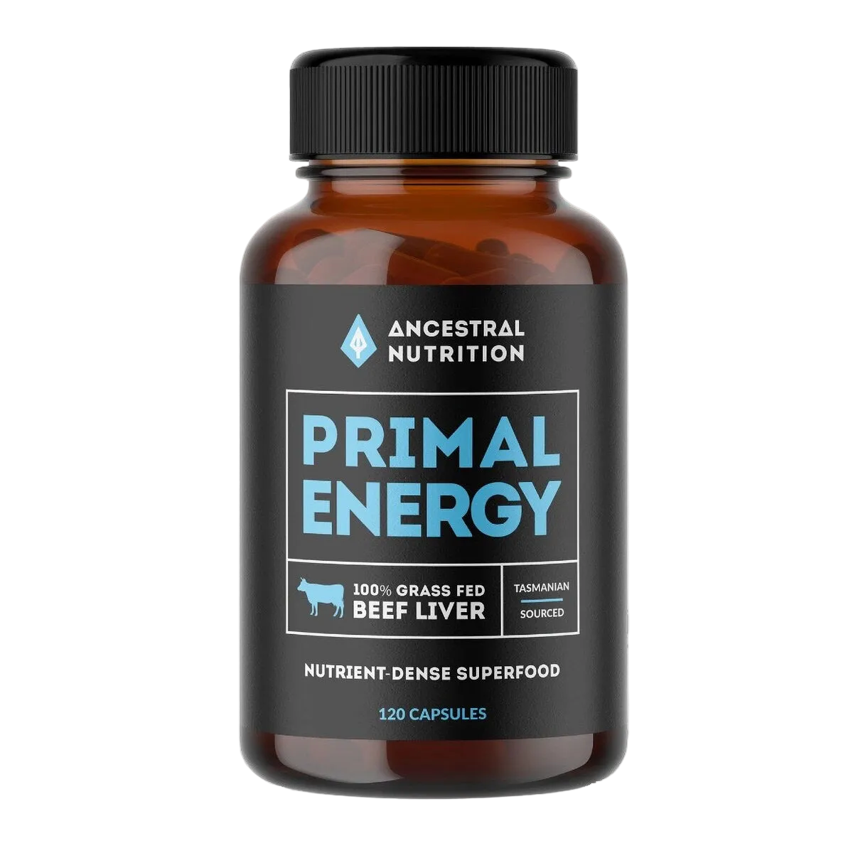 Ancestral Nutrition Primal Energy - 100% grass fed beef liver capsules