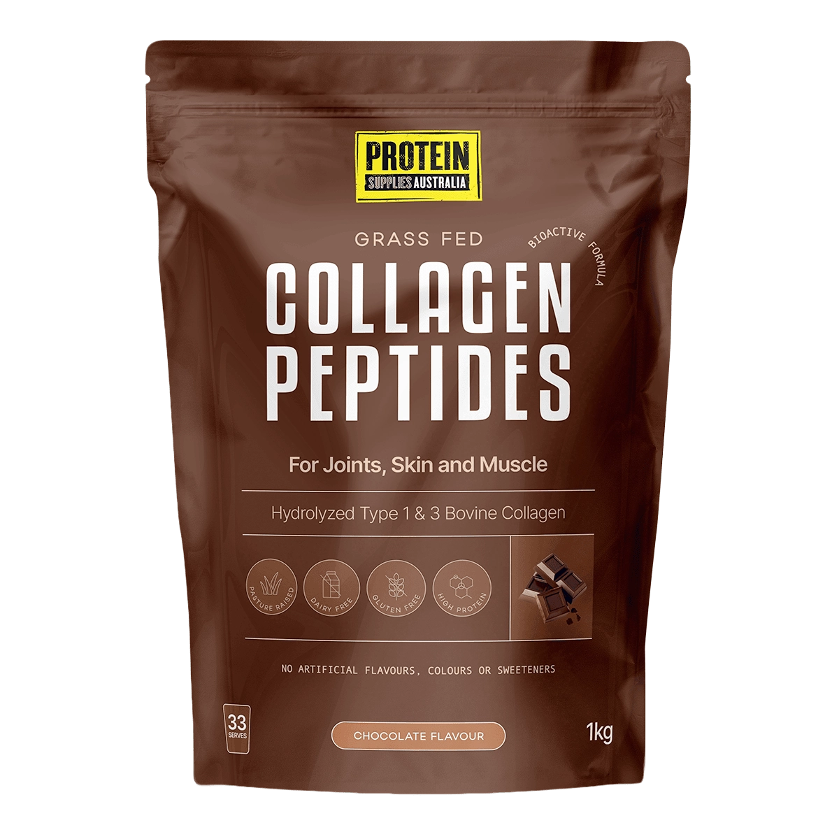 Protein Supplies Collagen Peptides - Chocolate 1kg