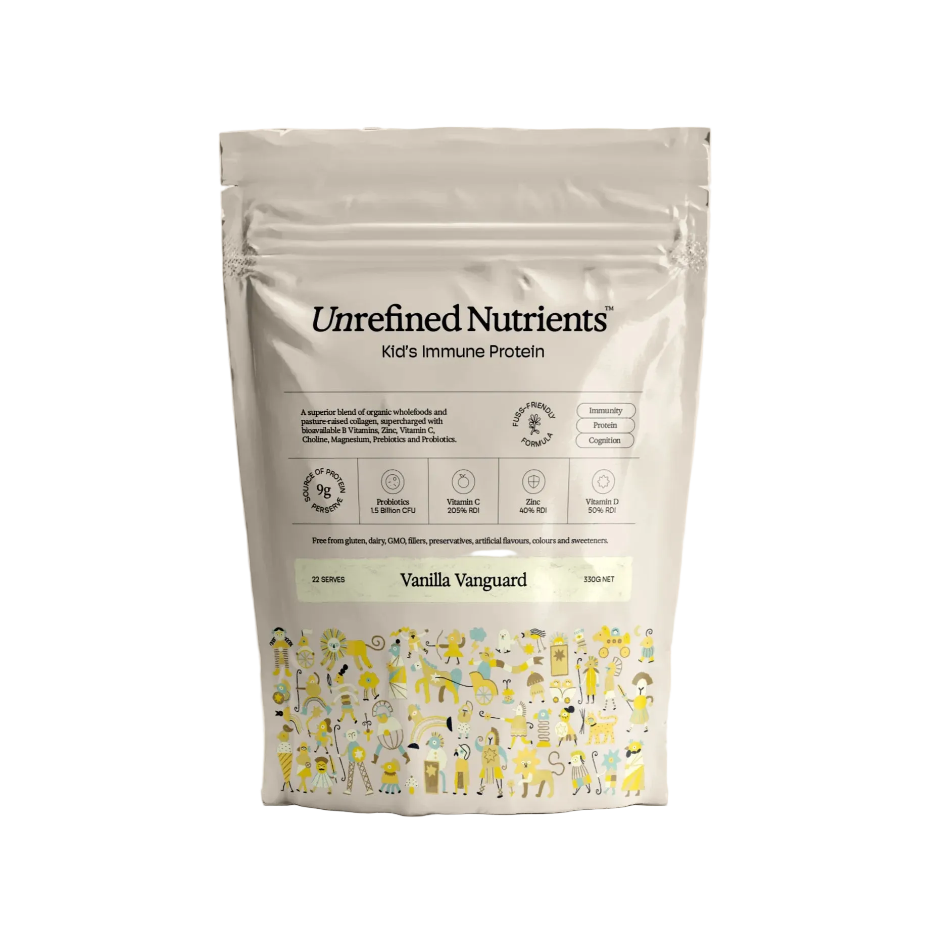 Unrefined Nutrients - Kid's Immune Protein Vanilla