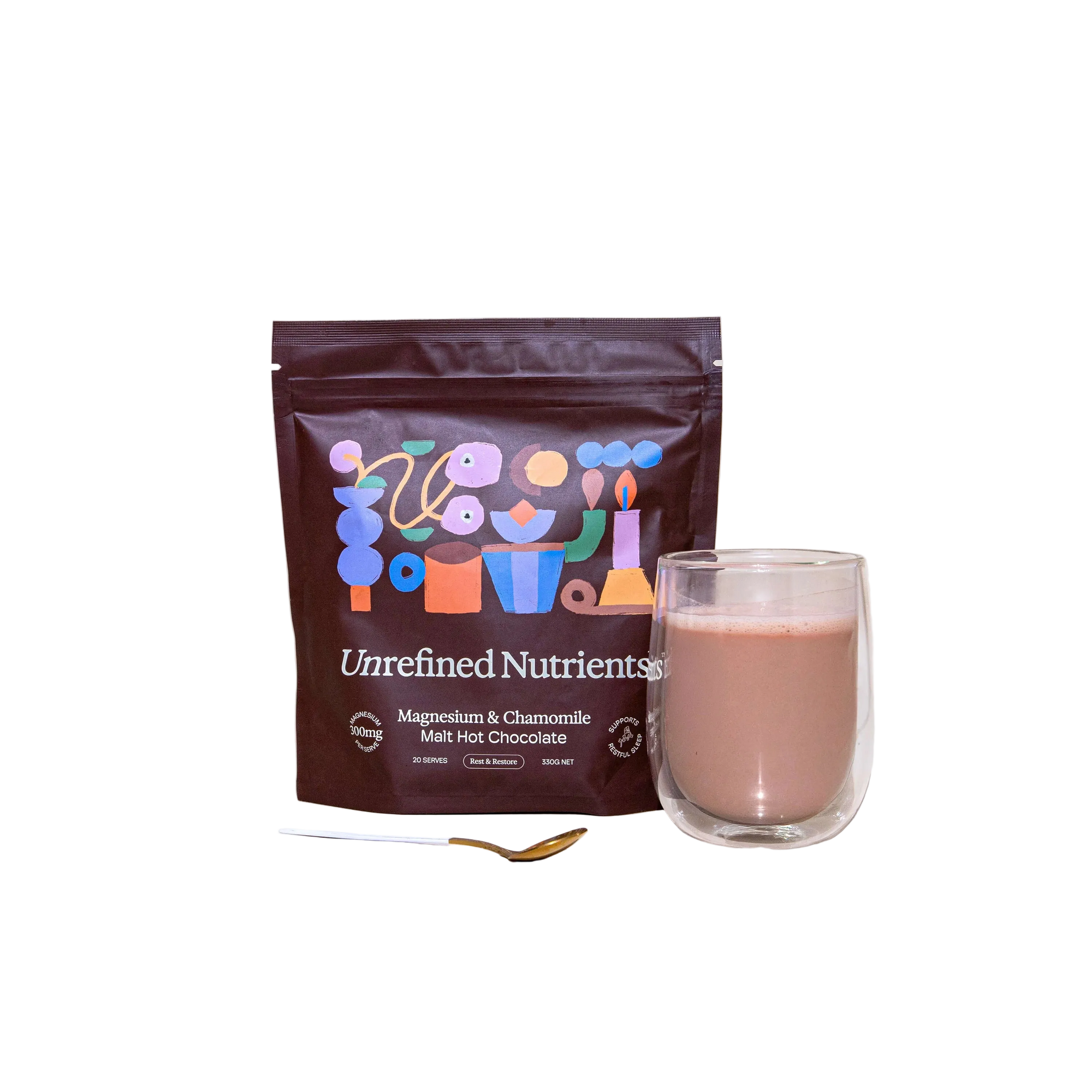 Unrefined Nutrients - Magnesium & Chamomile Malt Hot Chocolate